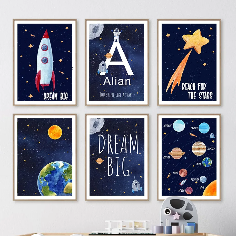 Pintura en Lienzo Personalizad - Kids Education Name reseña y precio